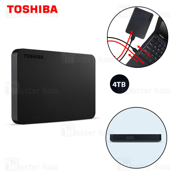 هارد اکسترنال توشیبا Toshiba Canvio Basics ظرفیت 4 ترابایت